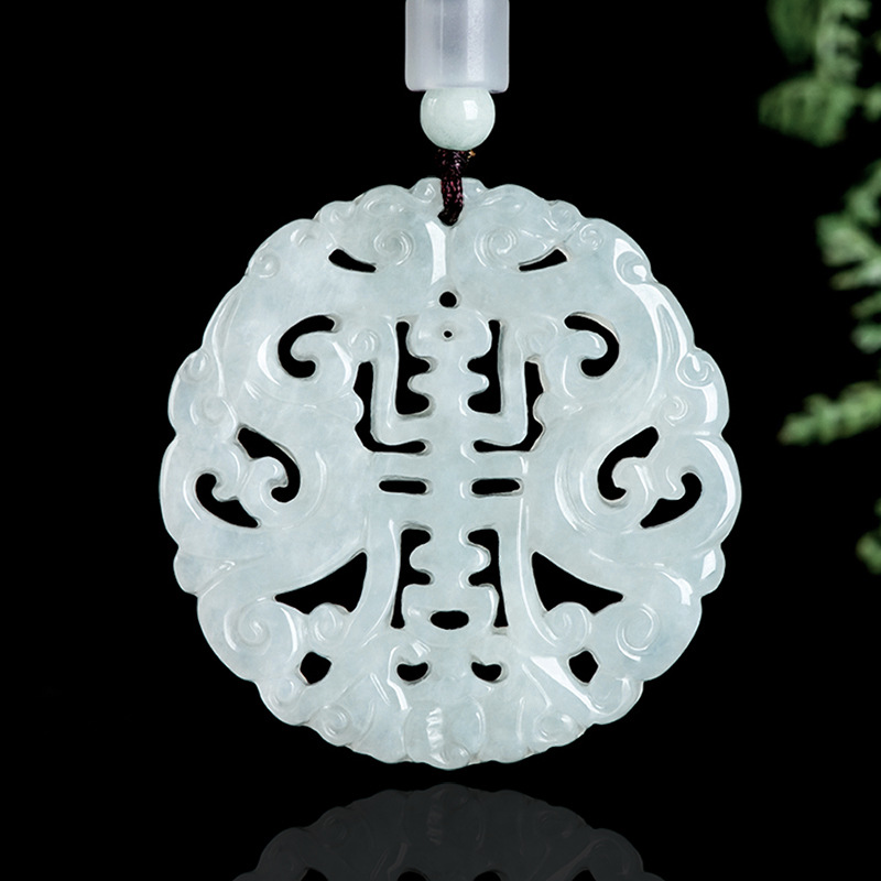 Jewelry & Watches Sp Z Oo Ul Frezerów 3 - Collana con Pendente Drago in Giadeite