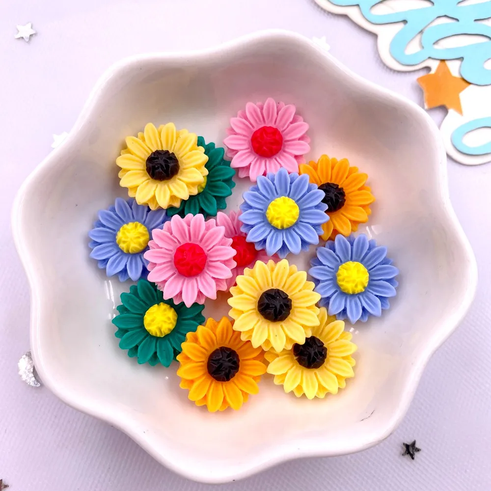Paradise Jewelry & Watches Llc Miami Reviews - 30 pz resina colorata 15mm girasole