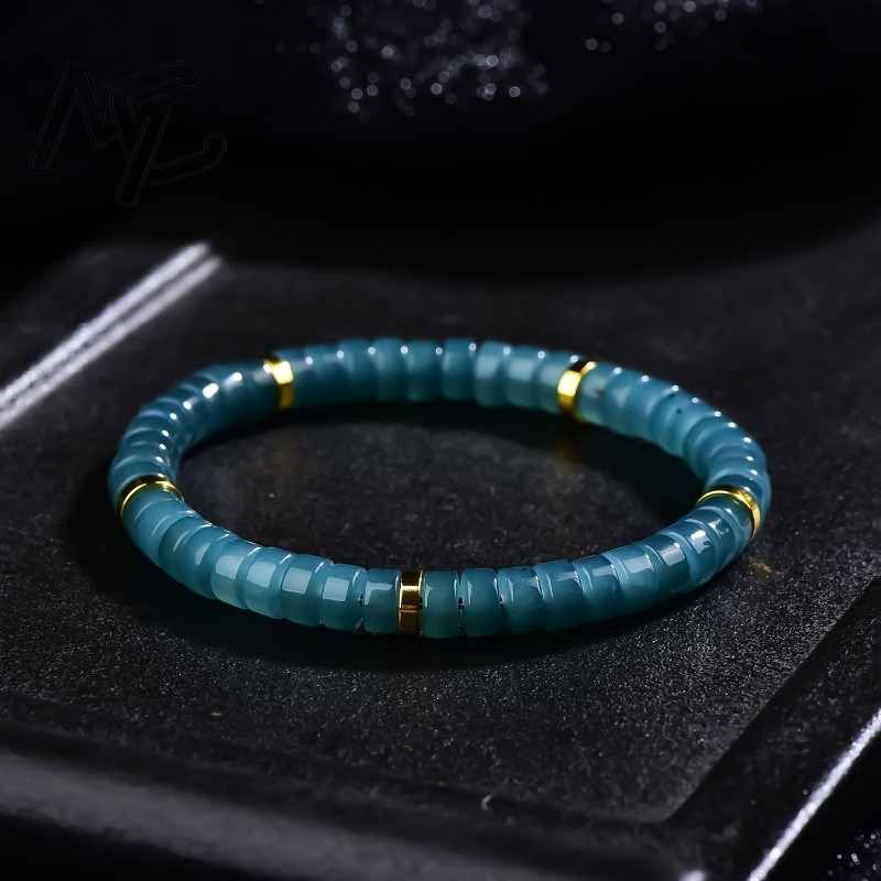 Jewelry & Watches Sp Z Oo Ul Frezerów 3 - Bracciale con Perle Abaco in Giadeite