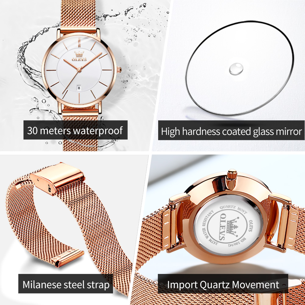 OLEVS Orologio da donna 5869 O - Jewelry For Watches recensione e prezzo