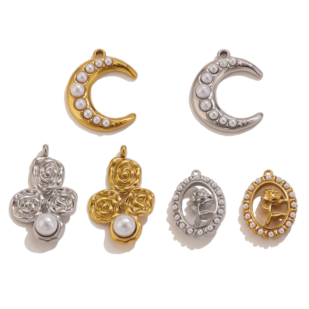 5 Pezzi Ciondoli a Forma di Lu - Pearl Stud Earrings recensione e prezzo