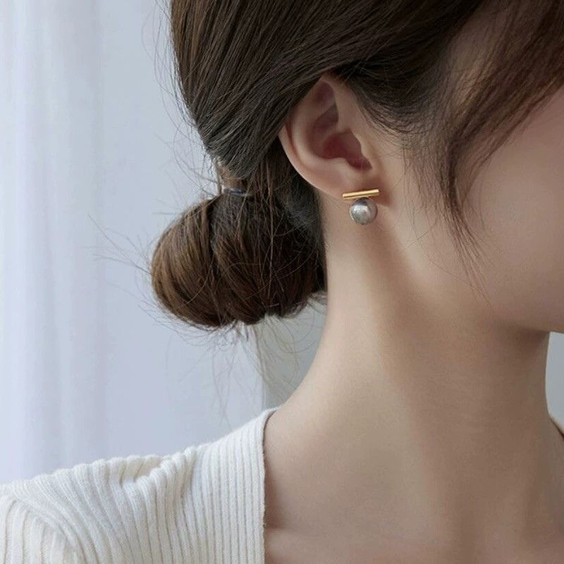 Orecchini di perle alla moda c - Pearl Stud Earrings recensione e prezzo